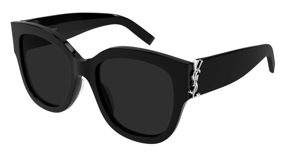 Saint Laurent Donna Sl M95/F 005 Occhiali Da Sole Acetato Nero Grigio Cat Eye Polarizzata