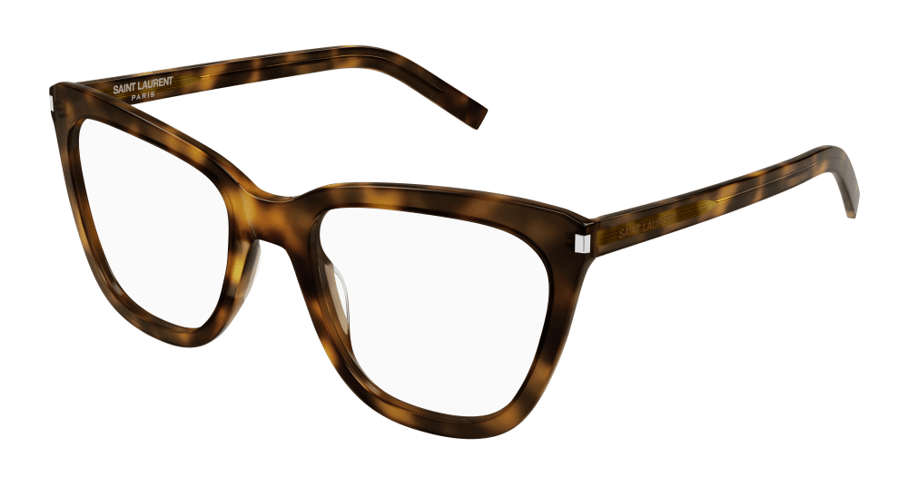 Saint Laurent Donna Sl 548 Slim Opt 002 Montature Da Vista Acetato Havana  Farfalla