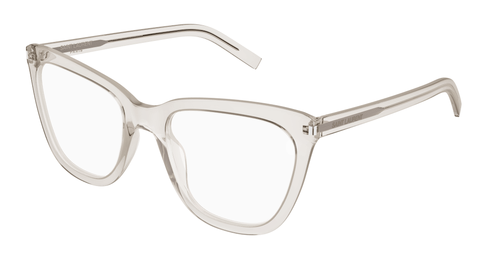 Saint Laurent Donna Sl 548 Slim Opt 004 Montature Da Vista Acetato Beige  Farfalla