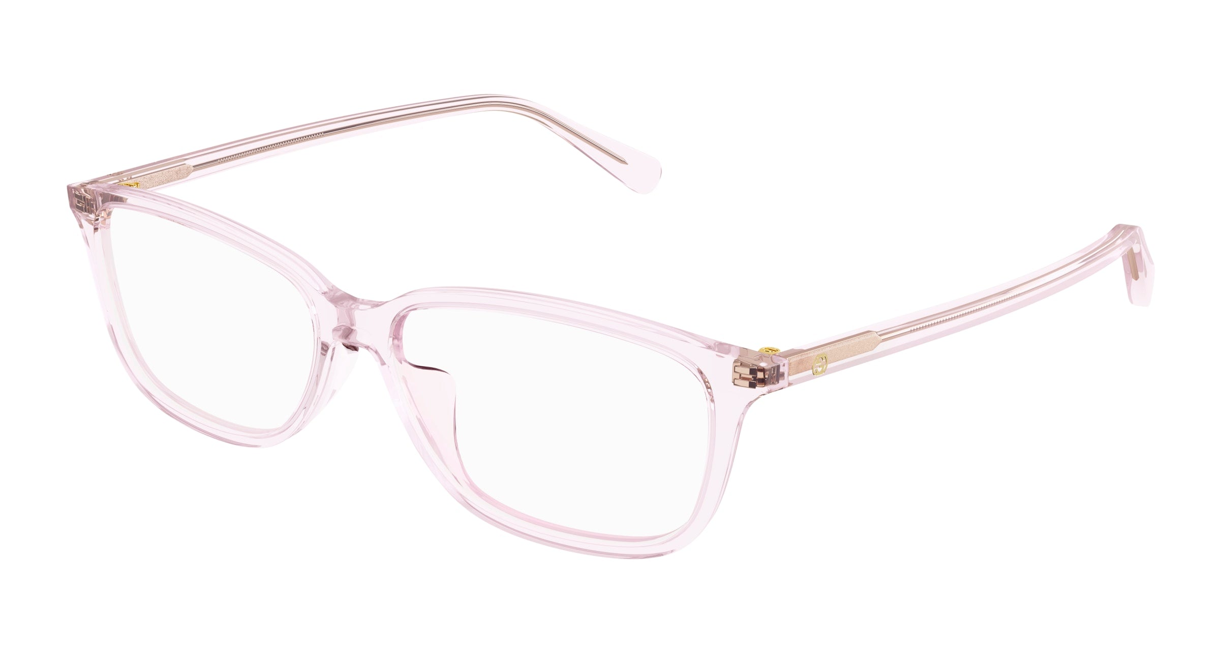 Gucci Donna Gg0757Oa 005 Montature Da Vista Plastica Rosa  Squadrata