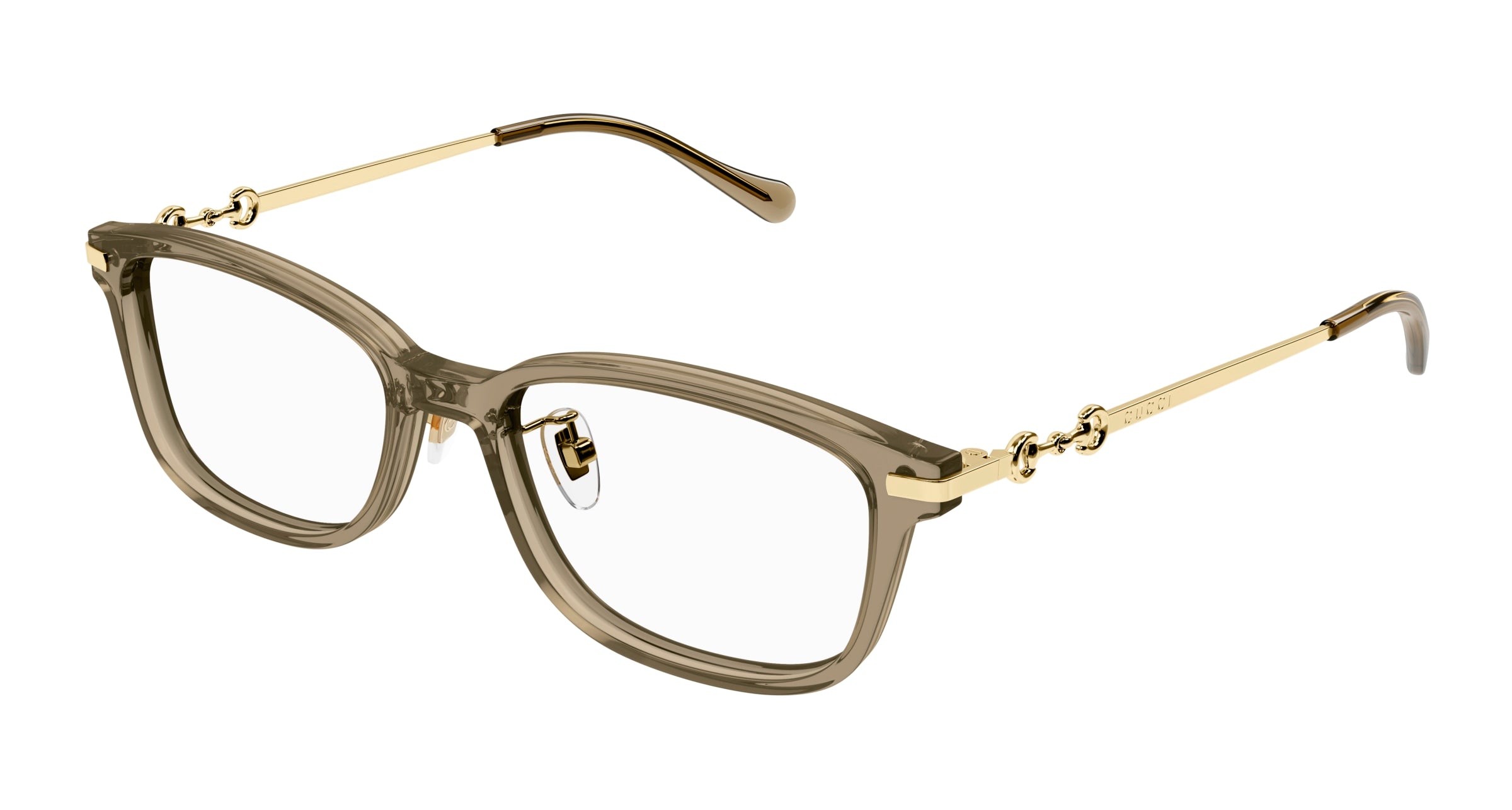 Gucci Donna Gg1129Oj 004 Montature Da Vista Acetato Marrone  Squadrata