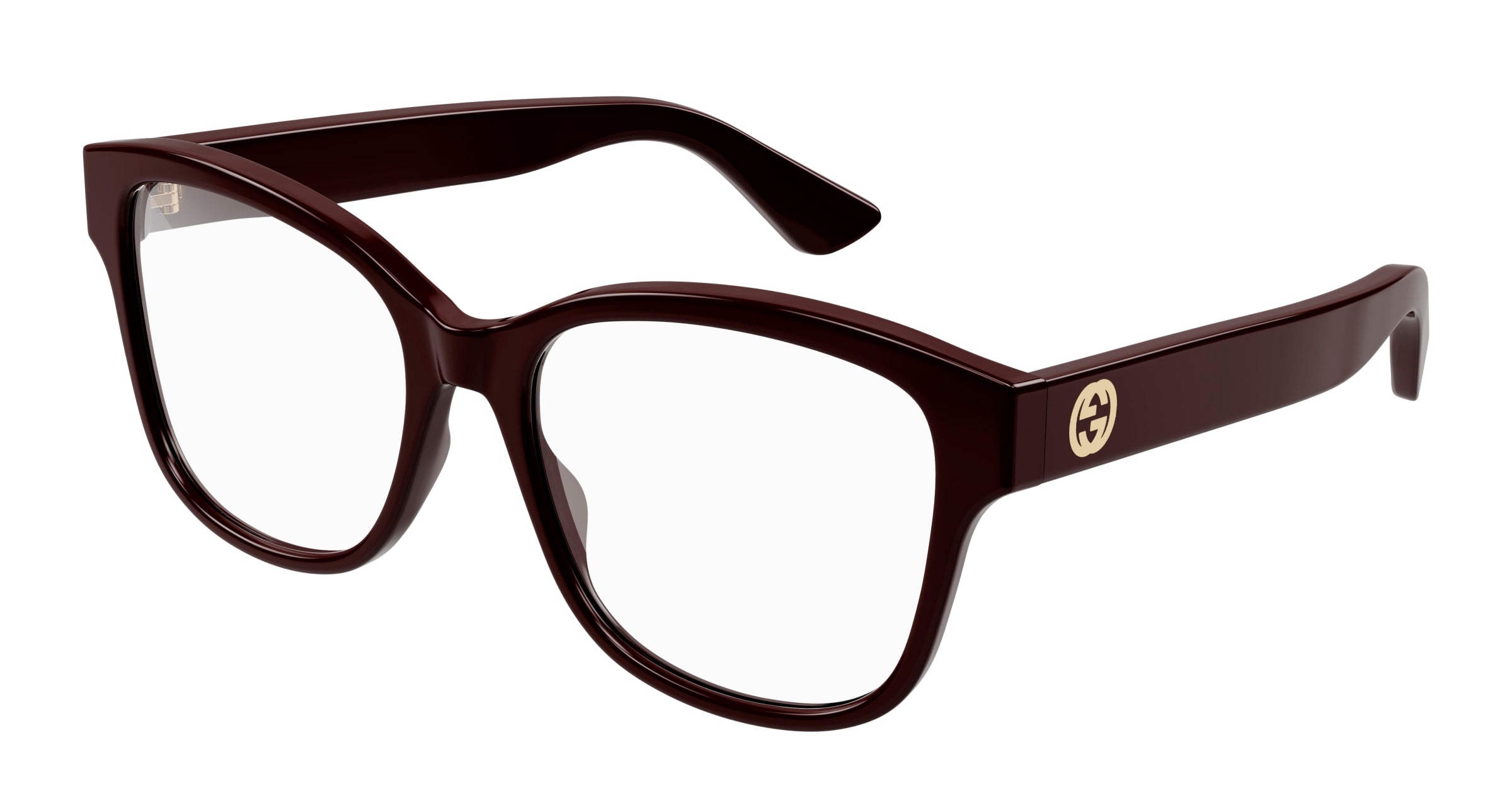 Gucci Donna Gg1340O 004 Montature Da Vista Plastica Borgogna  Squadrata