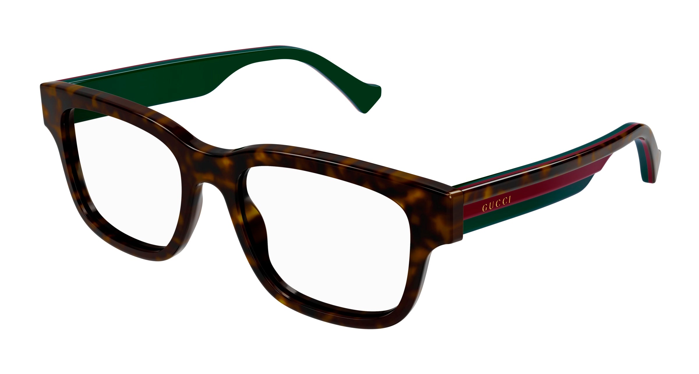Gucci Uomo Gg1303O 002 Montature Da Vista Plastica Havana  Squadrata