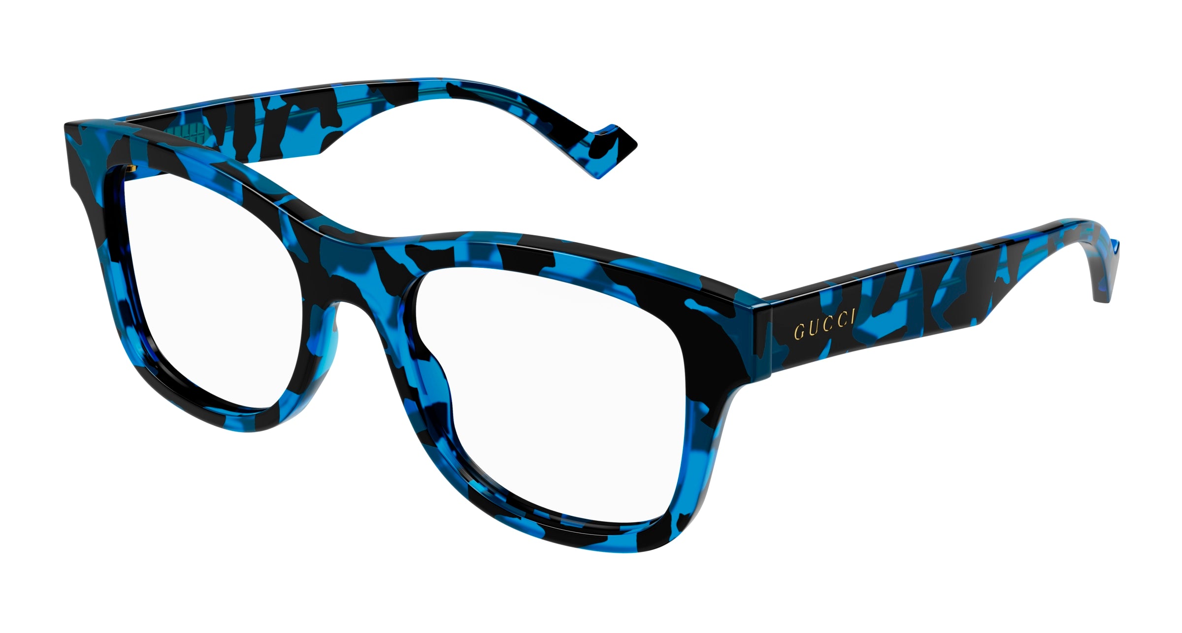 Gucci Uomo Gg1332O 006 Montature Da Vista Acetato Blu  Squadrata