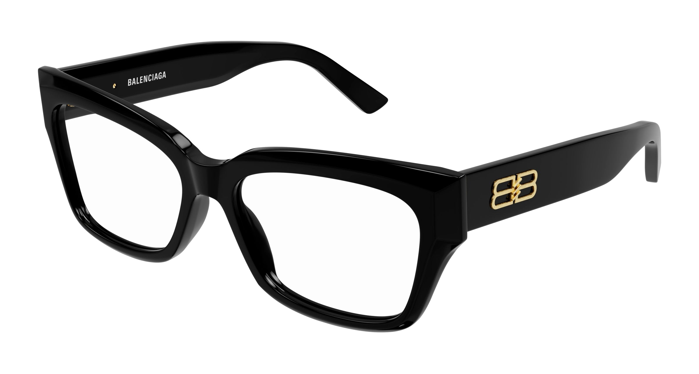 Balenciaga Donna Bb0274O 001 Montature Da Vista Acetato Nero  Squadrata