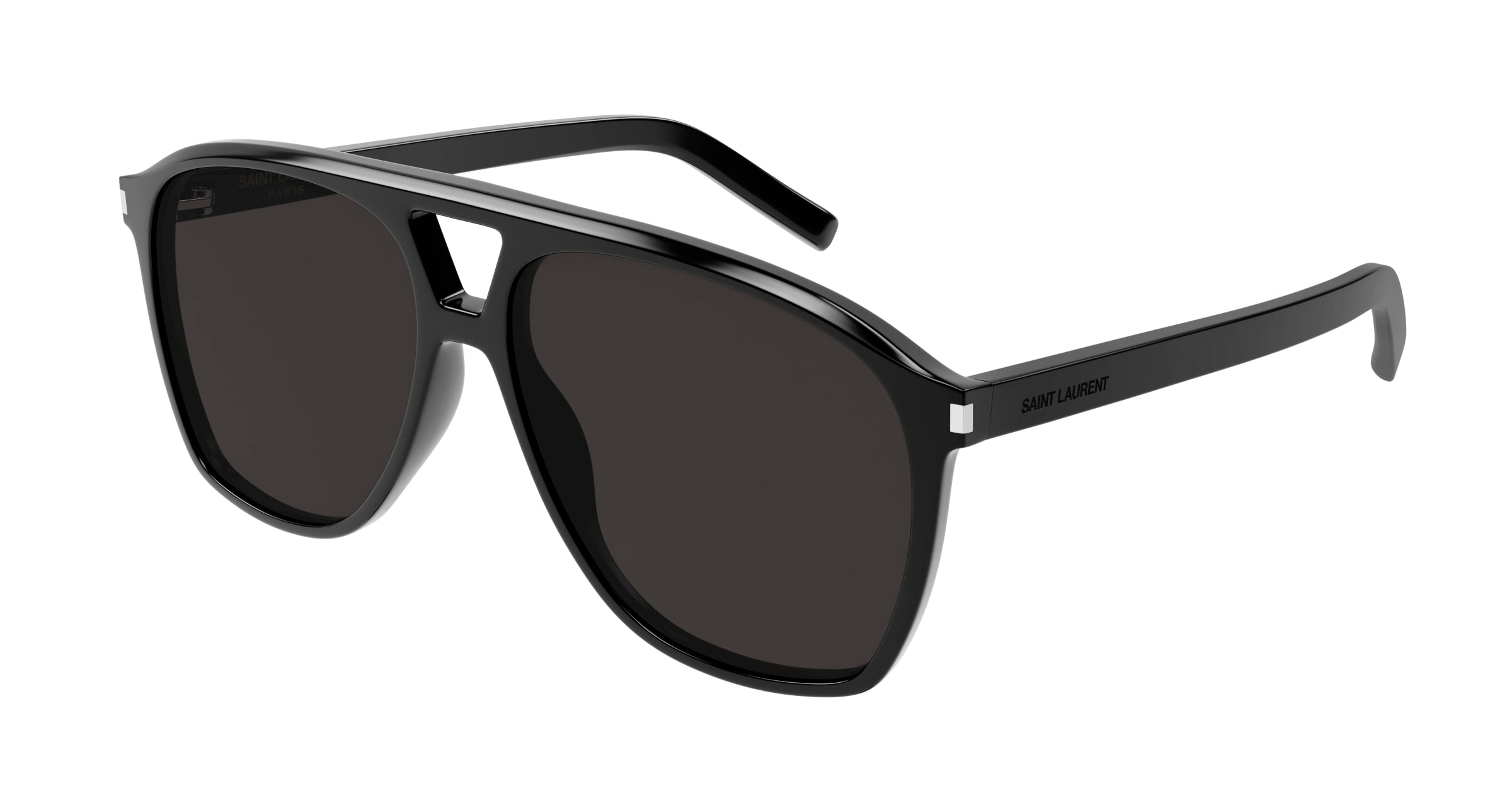 Saint Laurent Donna Sl 596 Dune 001 Occhiali Da Sole Acetato Nero Nero Pilot