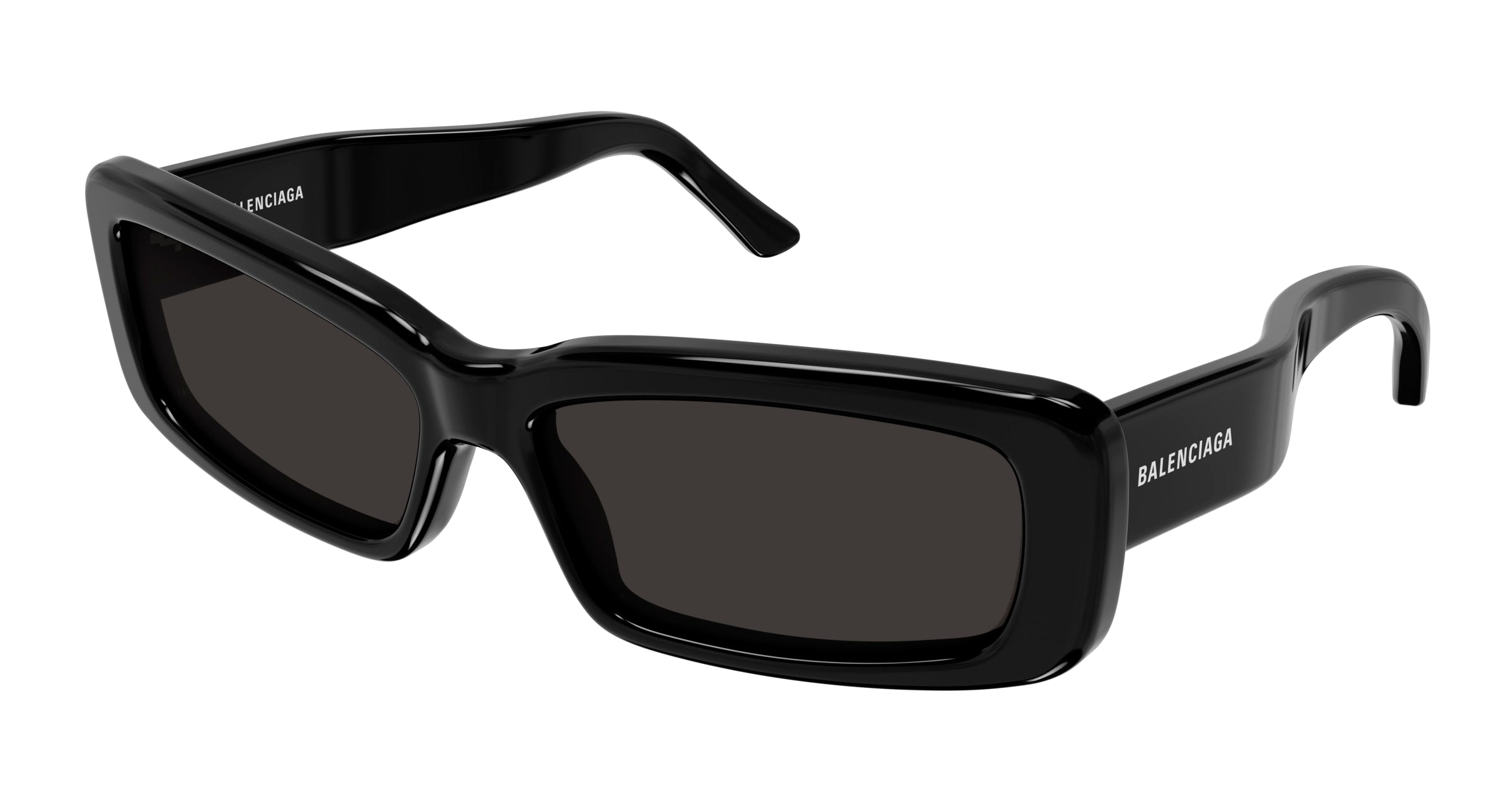 Balenciaga Unisex Bb0286S 001 Occhiali Da Sole Acetato Nero Grigio Squadrata