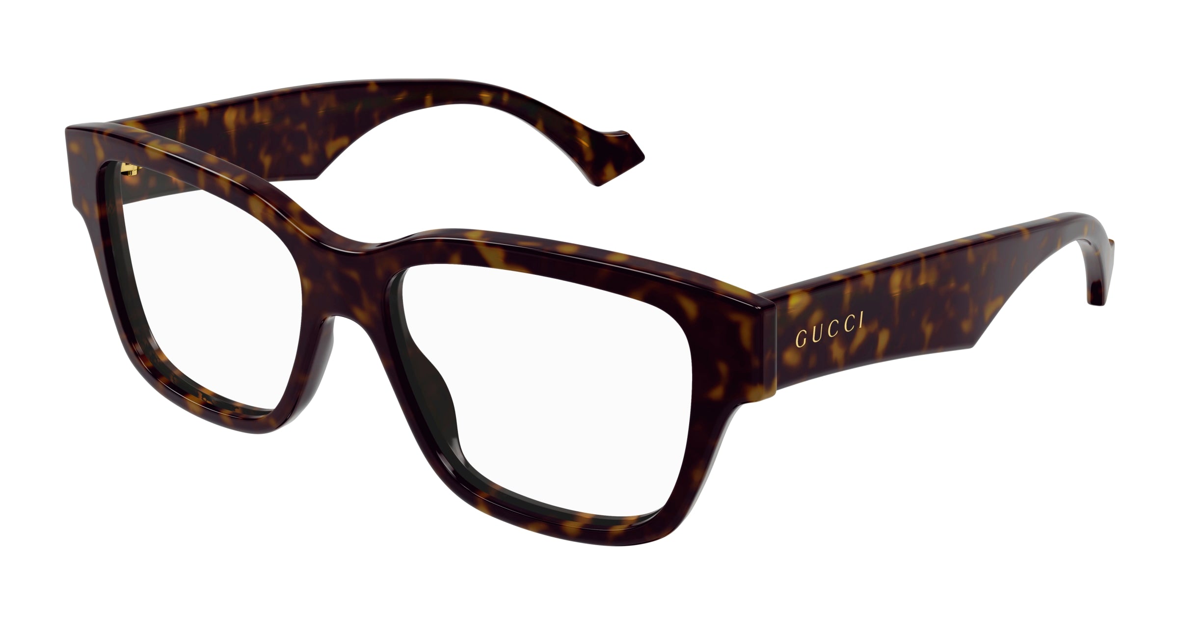 Gucci Uomo Gg1428O 005 Montature Da Vista Acetato Havana  Squadrata
