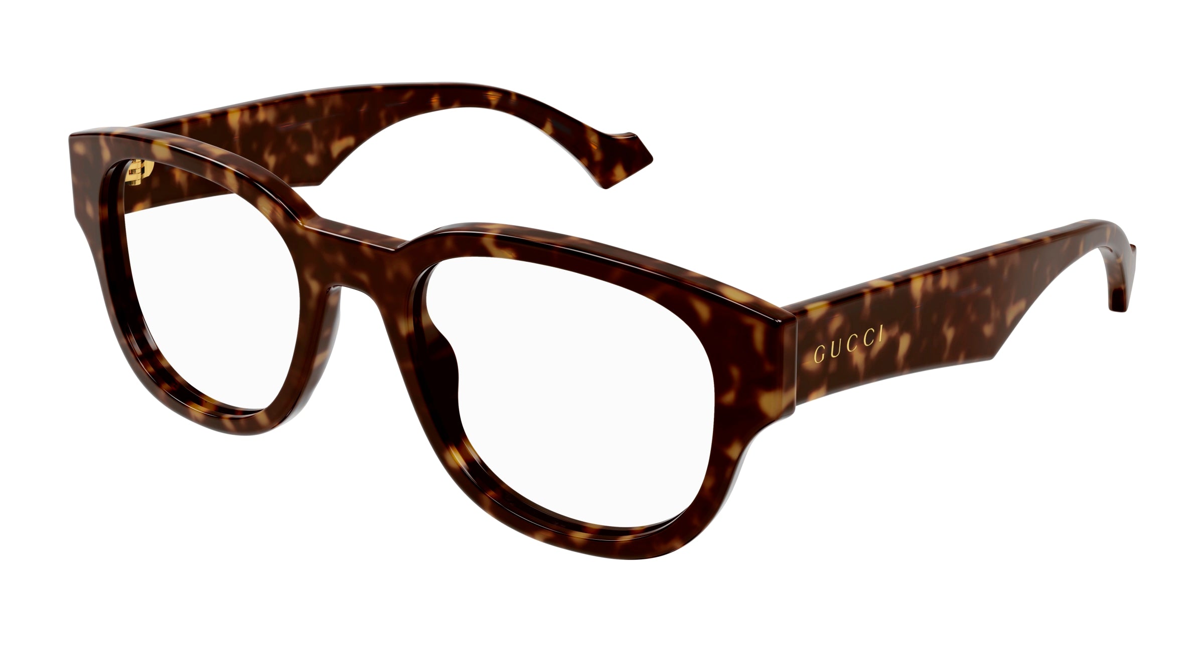 Gucci Uomo Gg1429O 002 Montature Da Vista Acetato Havana Trasparente Pantos