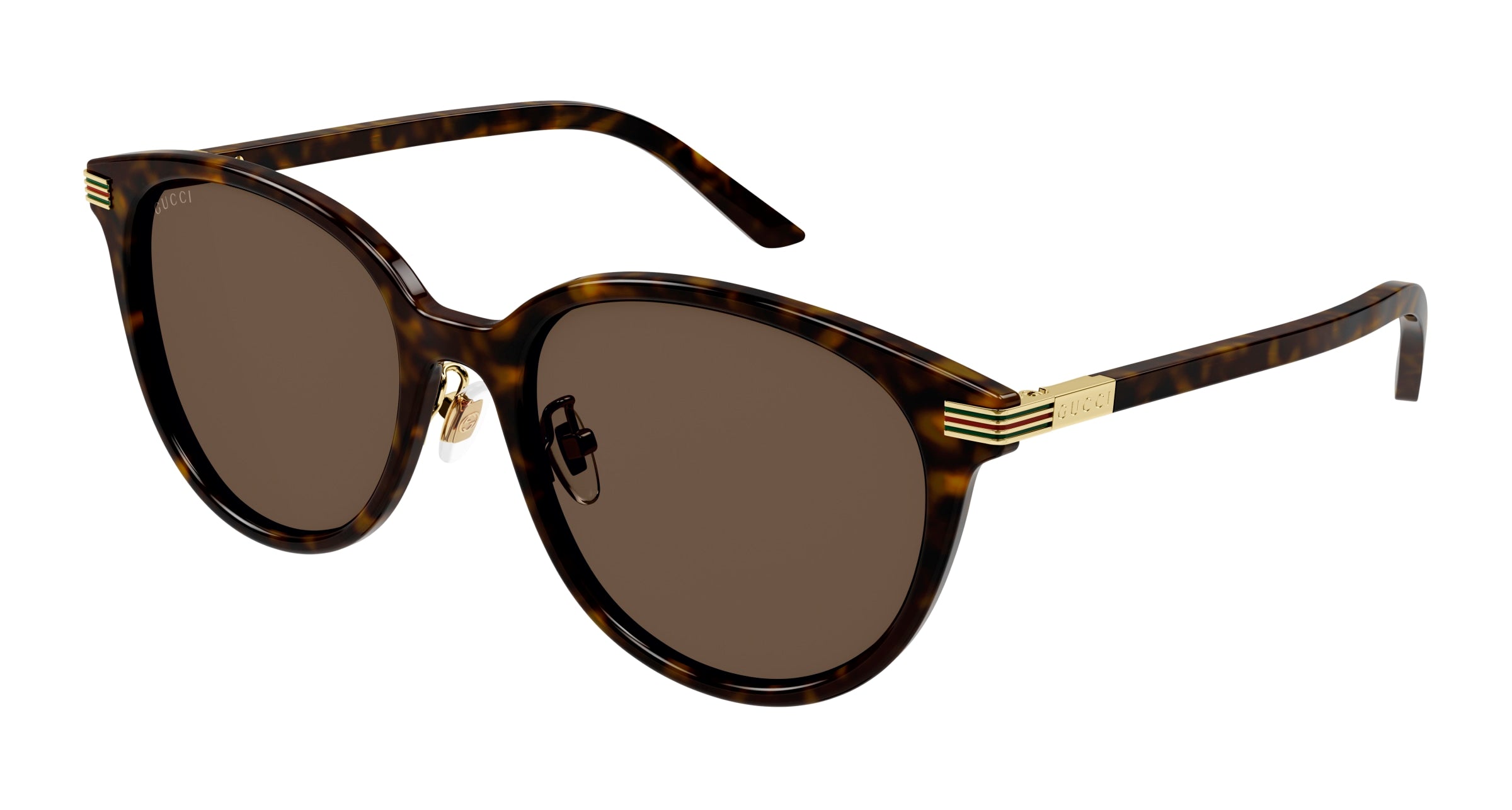 Gucci Donna Gg1452Sk 002 Occhiali Da Sole Acetato Havana Marrone Rotonda Normale