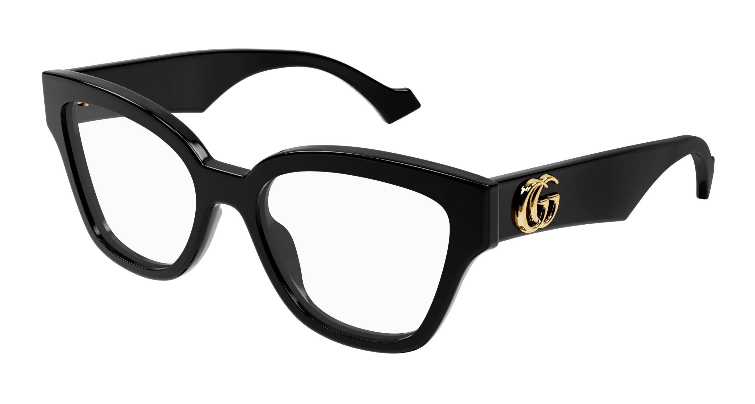 Gucci Donna Gg1424O 005 Montature Da Vista Acetato Nero  Geometrica