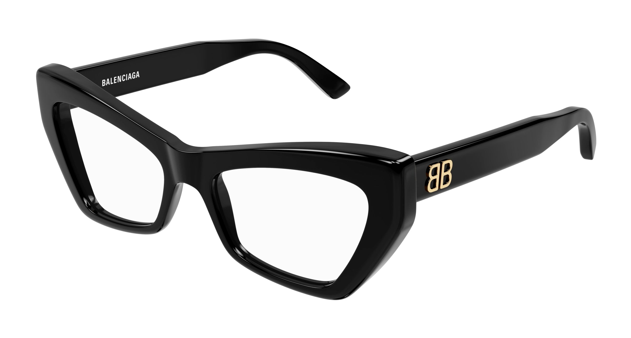 Balenciaga Donna Bb0296O 001 Montature Da Vista Acetato Nero  Geometrica