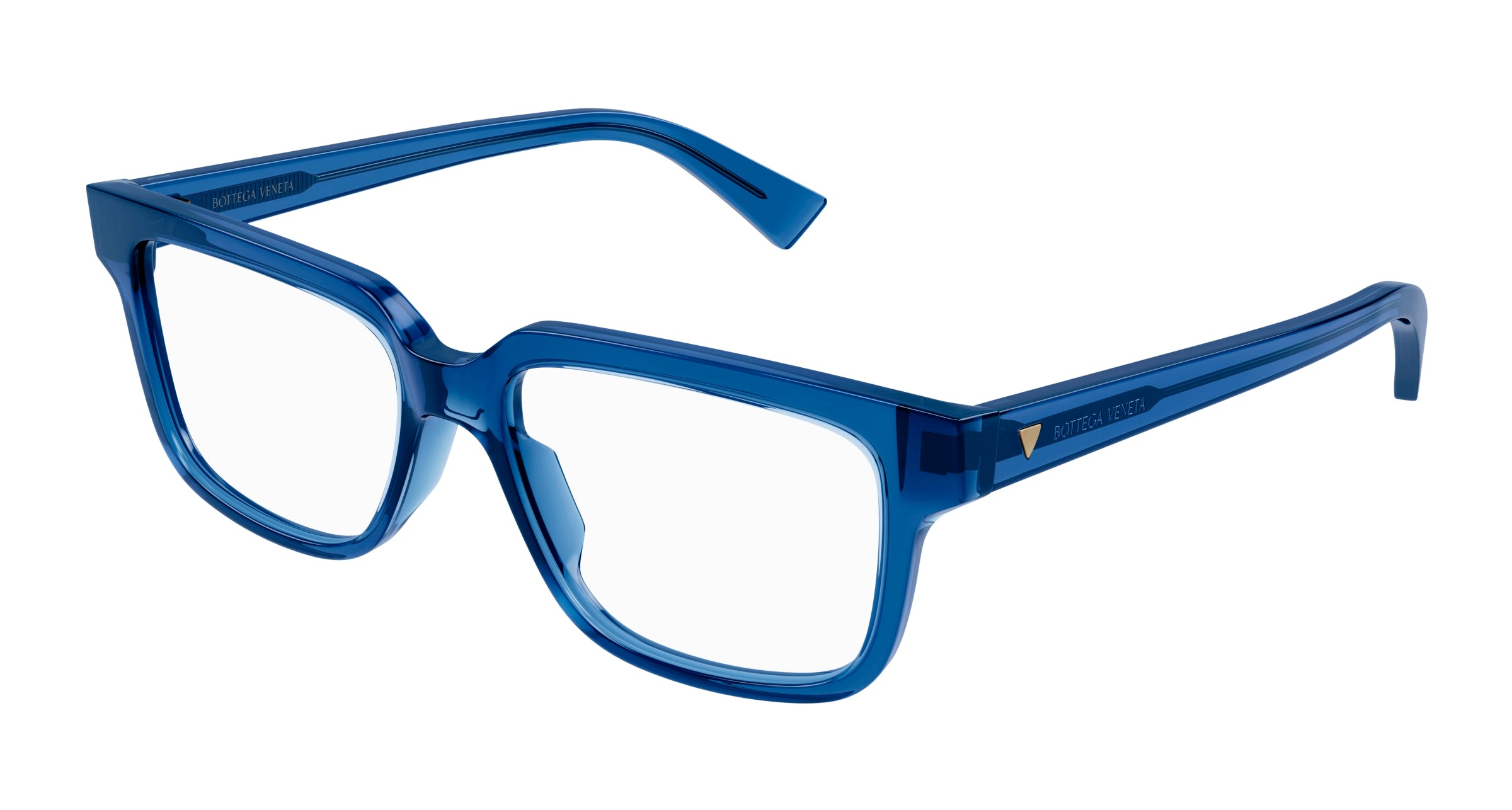 Bottega Veneta Uomo Bv1256O 008 Montature Da Vista Acetato Blu  Squadrata