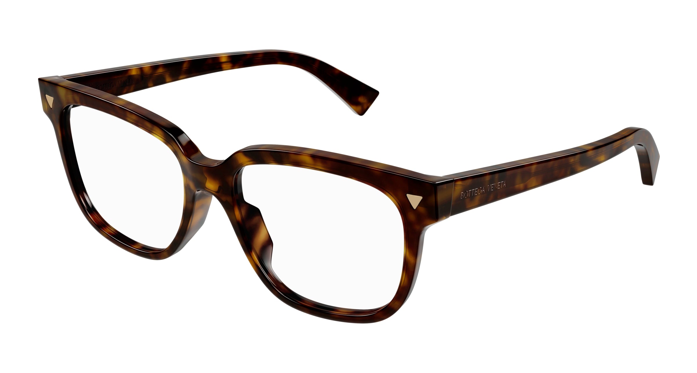 Bottega Veneta Donna Bv1257O 006 Montature Da Vista Acetato Havana  Squadrata