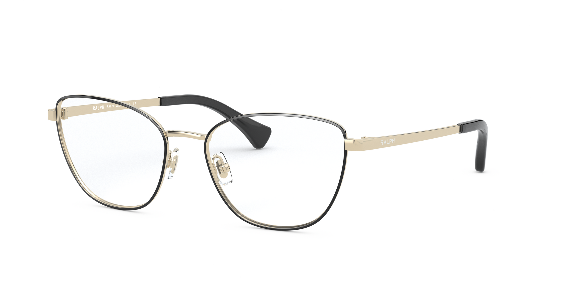 Ralph Lauren Donna Ra6046 9391 Montature Da Vista Metallo Oro Trasparente Cat Eye Normale