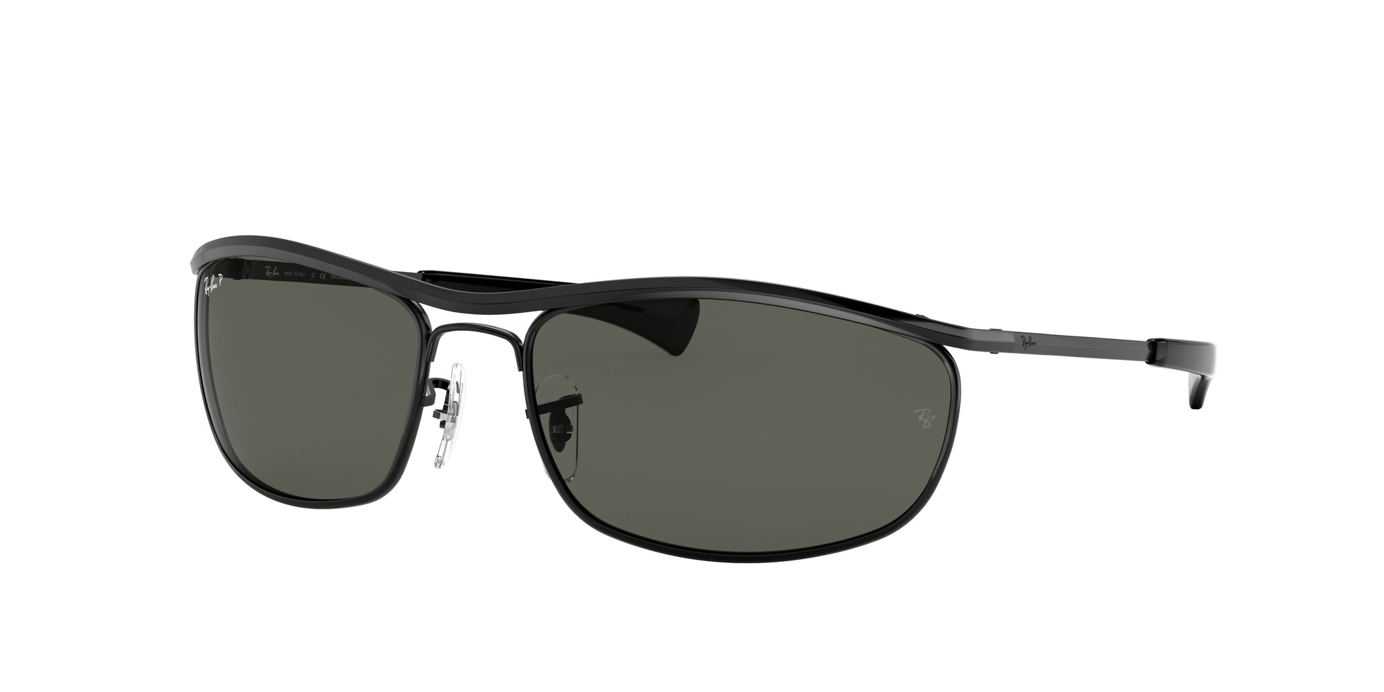 Ray - Ban Unisex Rb3119M Olympian I Deluxe 002/58 Occhiali Da Sole Metallo Nero G15 Rotonda Polarizzata
