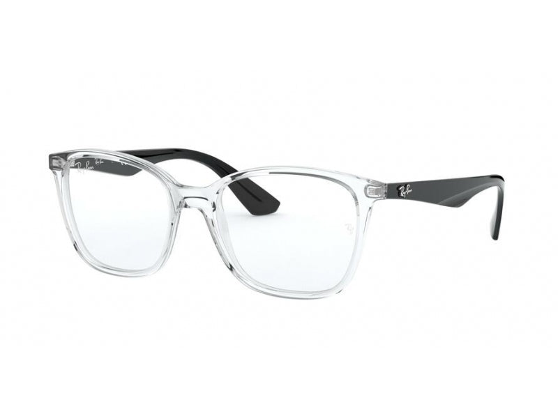 Ray - Ban Unisex Rx7066 5943 Montature Da Vista Iniettato Trasparente Trasparente Squadrata Normale