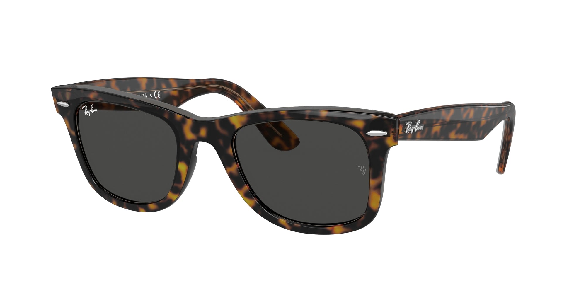 Ray - Ban Unisex Rb2140 Wayfarer 1292B1 Occhiali Da Sole Acetato Oro Grigio Squadrata Normale