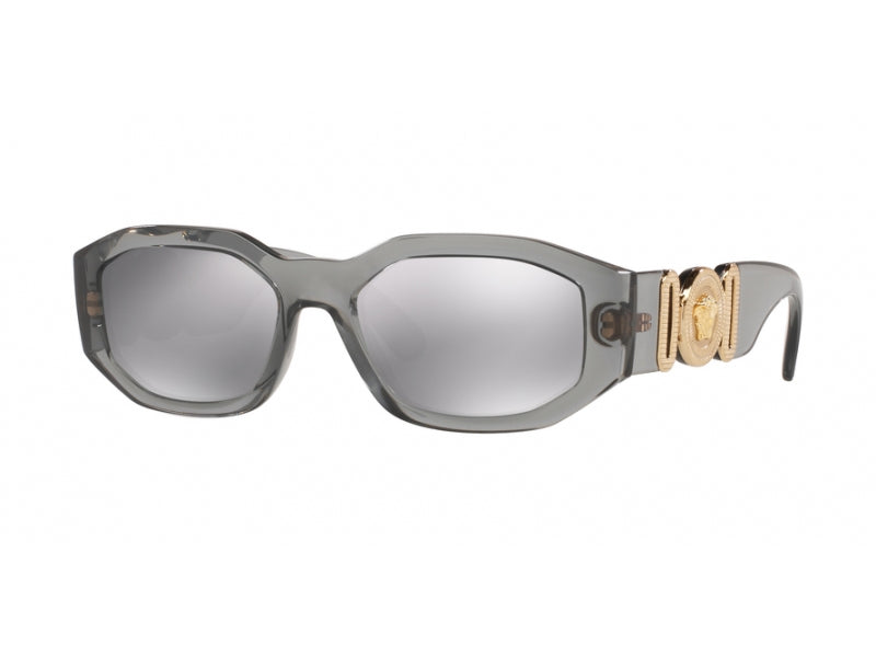 Versace Uomo Ve4361 311/6G Occhiali Da Sole Nylon Grigio Grigio Geometrica Specchiate Specchiato