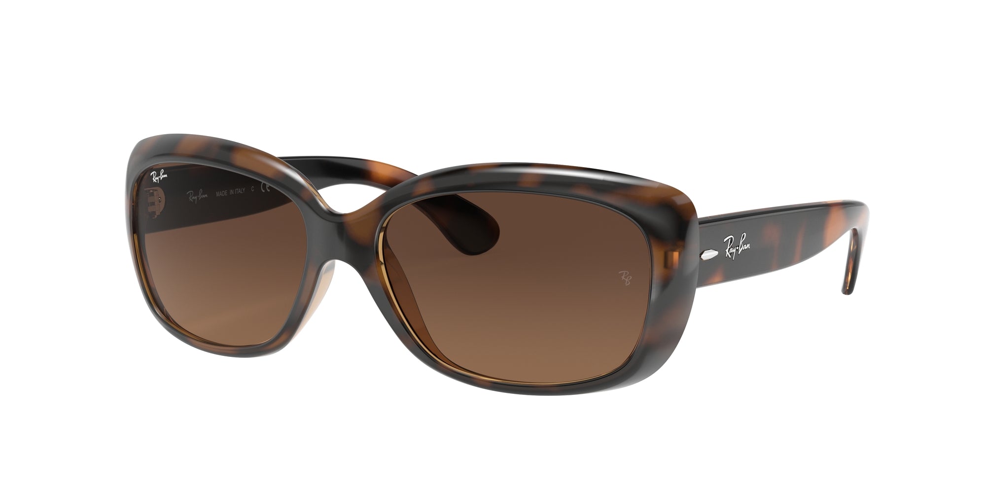 Ray - Ban Donna Rb4101 Jackie Ohh 642/43 Occhiali Da Sole Nylon Tartaruga Marrone Farfalla Normale Sfumato