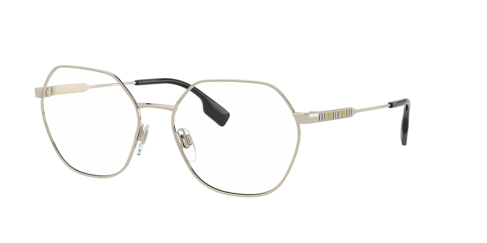 Burberry Donna Be1350 Erin 1109 Montature Da Vista Metallo Oro Trasparente Geometrica Normale