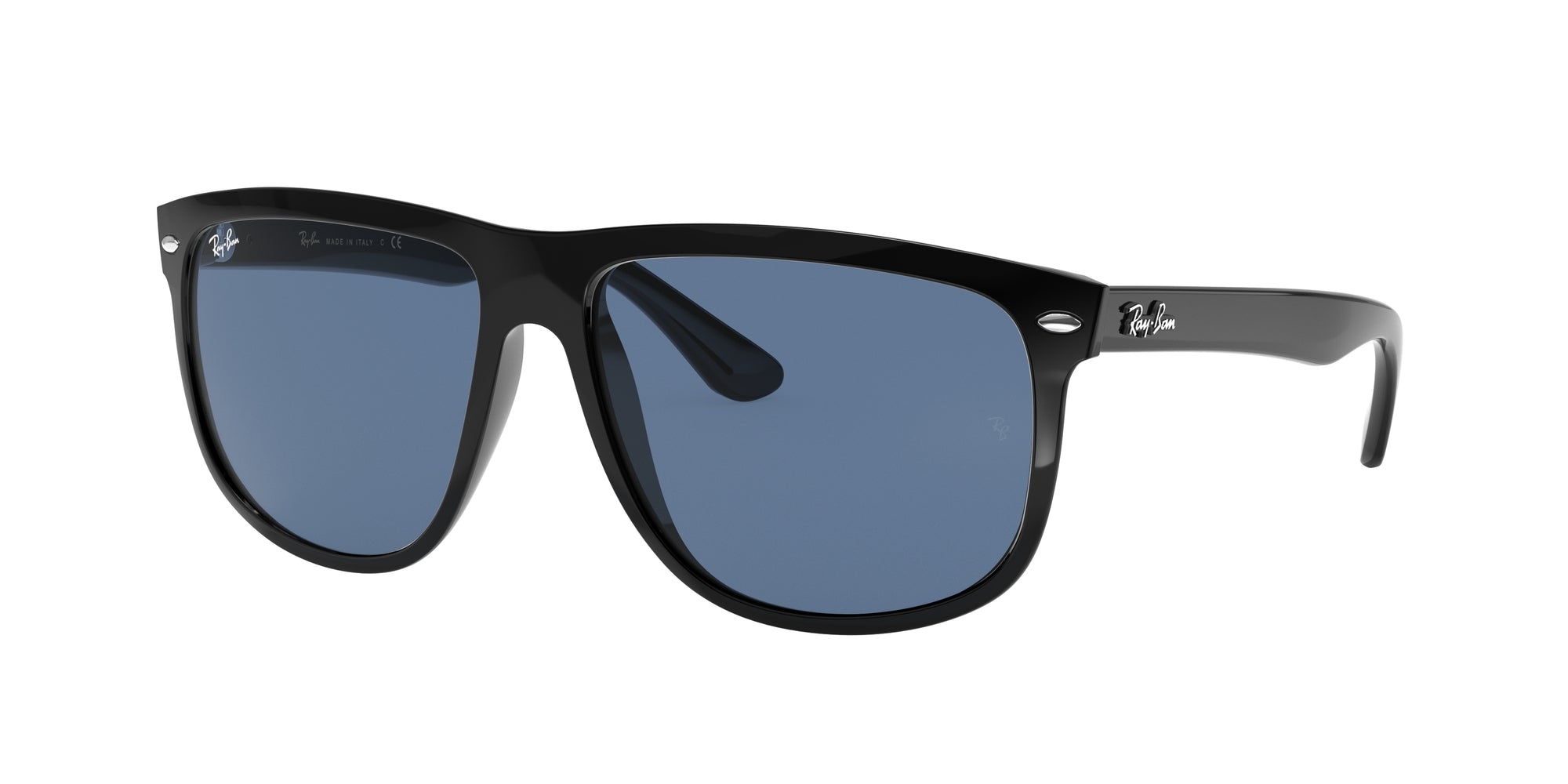 Ray - Ban Uomo Rb4147 Boyfriend 601/80 Occhiali Da Sole Nylon Nero Blu Squadrata Normale