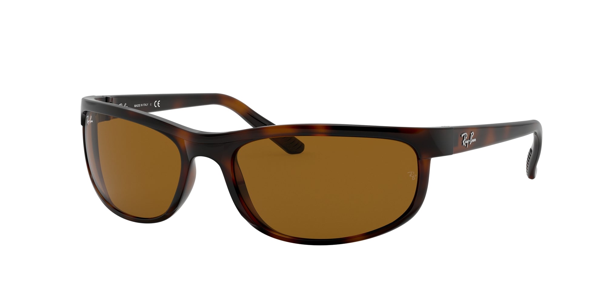 Ray - Ban Unisex Rb2027 Predator 2 650833 Occhiali Da Sole Iniettato Marrone Marrone Squadrata Normale