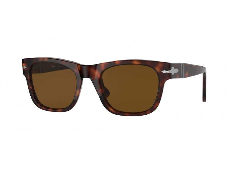 Persol Unisex Po3269S  24/57 Occhiali Da Sole Acetato Tartaruga Marrone Squadrata Polarizzata