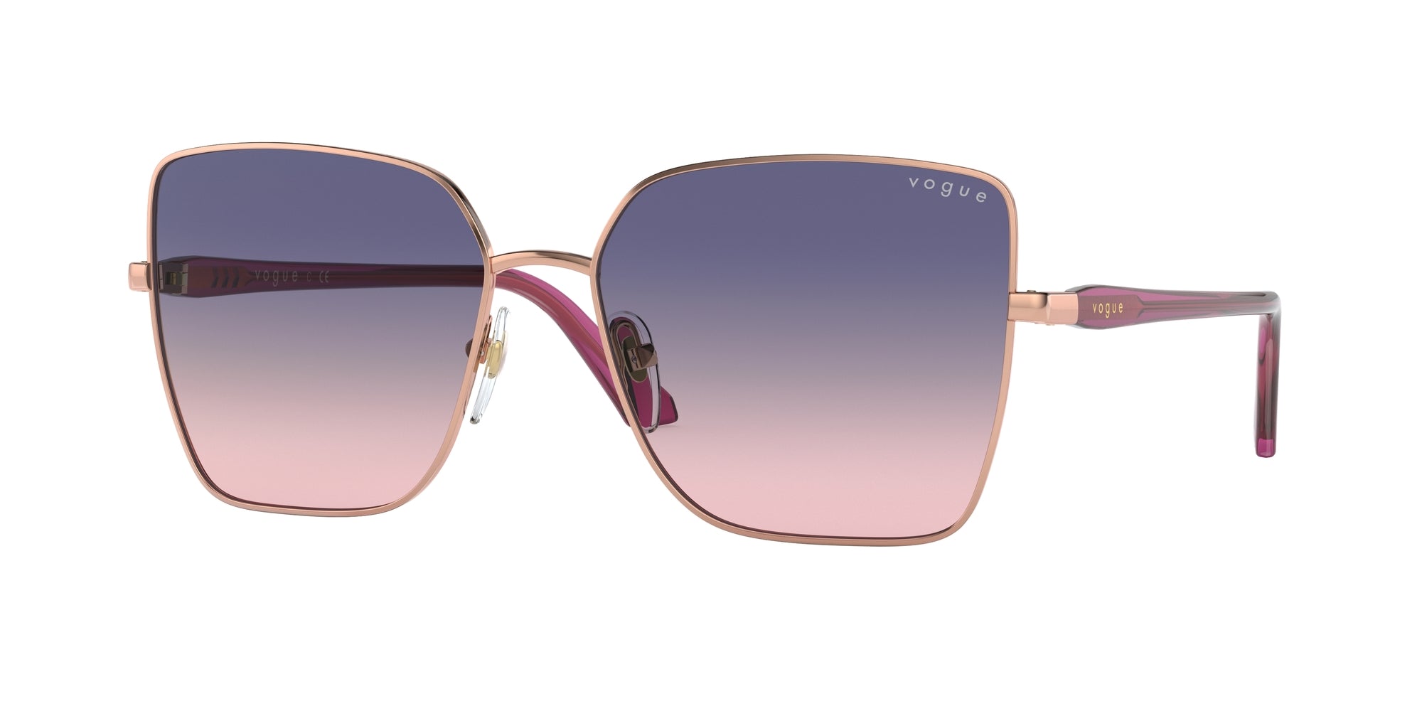 Vogue Eyewear Donna Vo4199S 5075I6 Occhiali Da Sole Metallo Rosa Rosa Farfalla Normale Sfumato