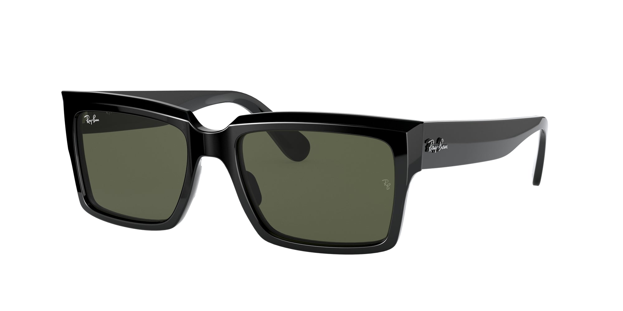 Ray - Ban Unisex Rb2191 Inverness 901/31 Occhiali Da Sole Acetato Nero G15 Squadrata Normale