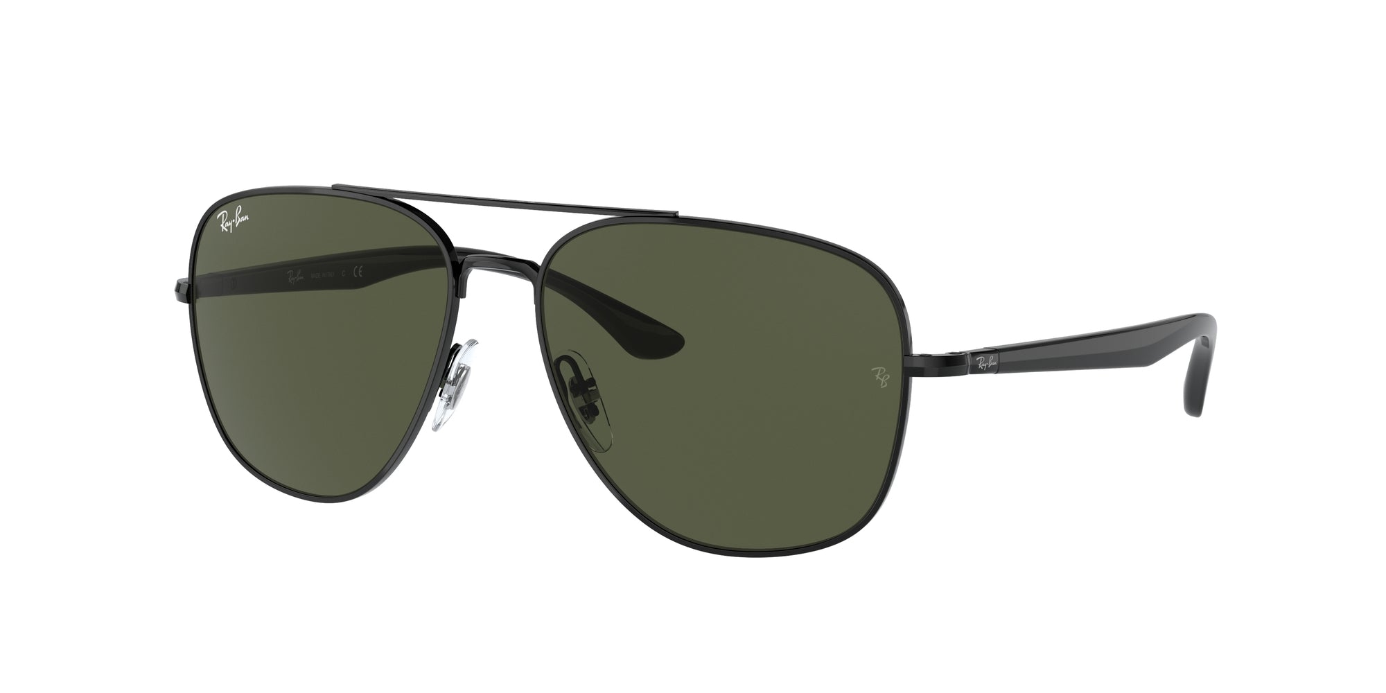 Ray - Ban Unisex Rb3683 002/31 Occhiali Da Sole Metallo Nero G15 Squadrata Normale