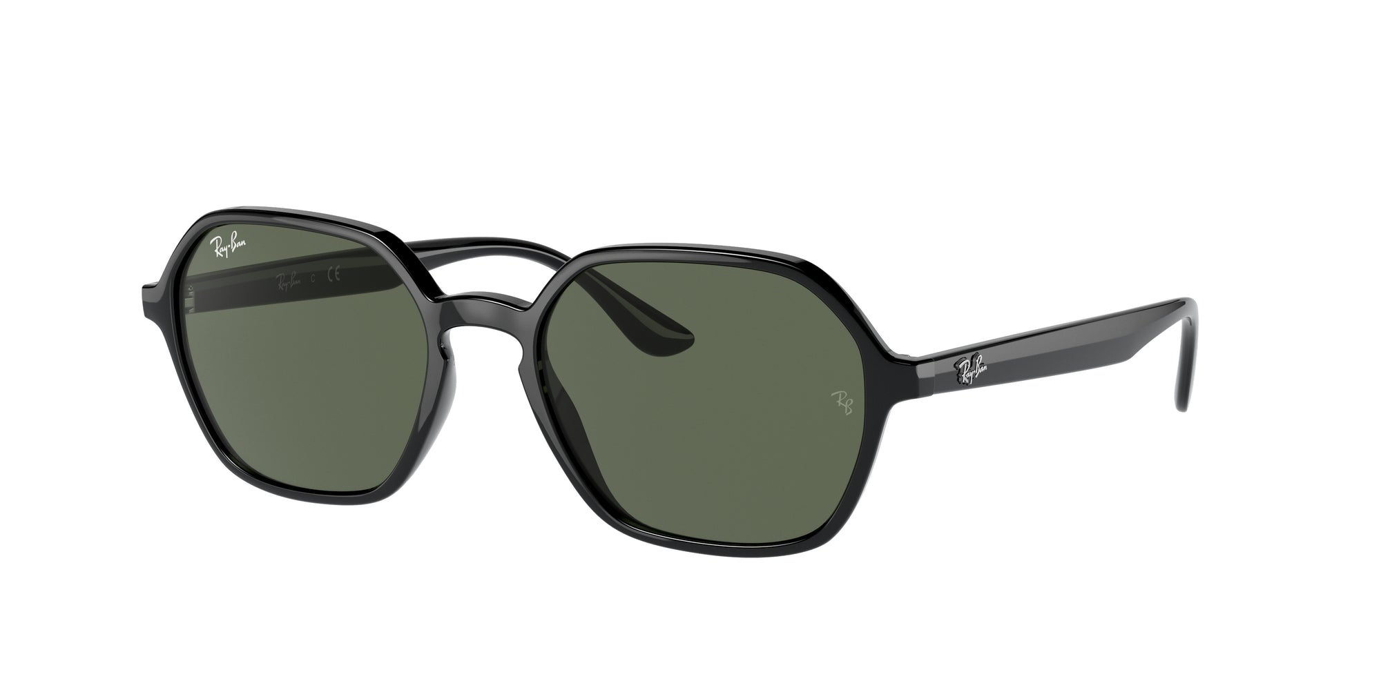 Ray - Ban Unisex Rb4361  601/71 Occhiali Da Sole Iniettato Nero G15 Geometrica Normale