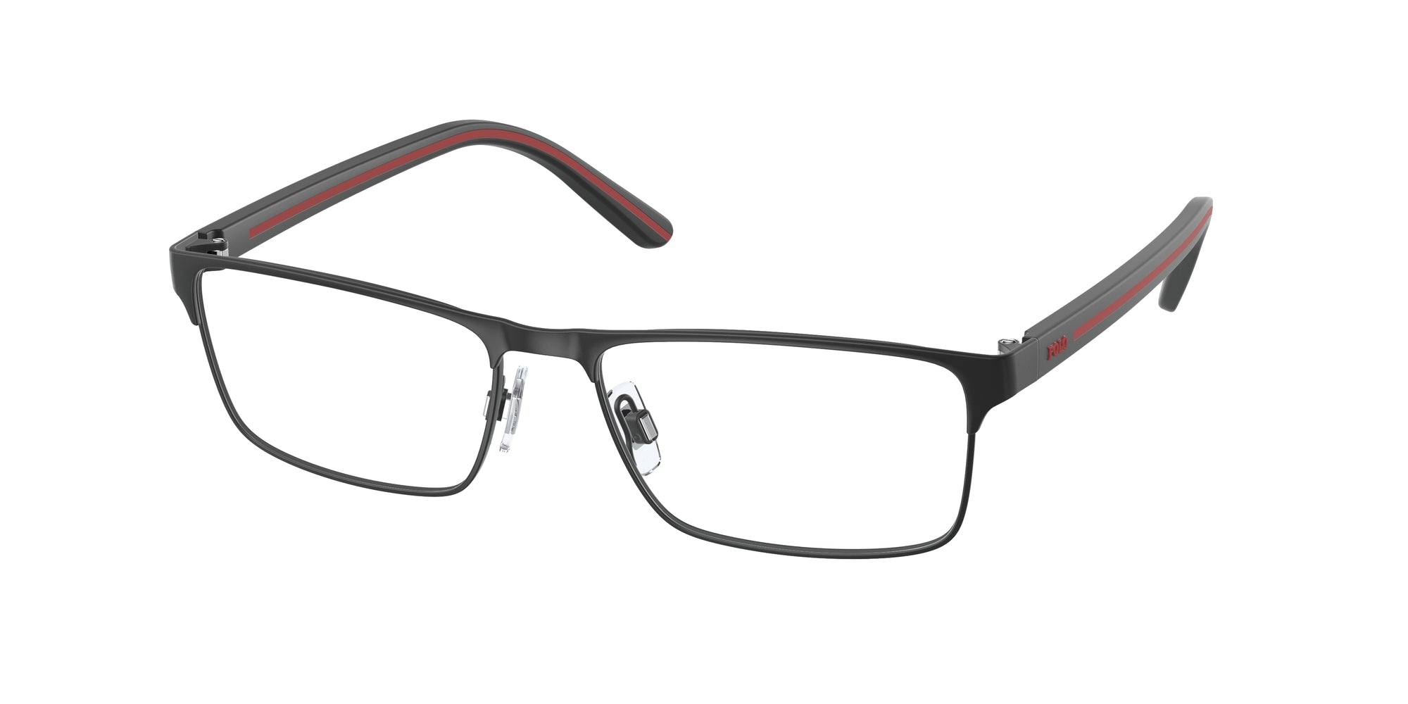 Polo Ralph Lauren Uomo Ph1207  9160 Montature Da Vista Metallo Nero Trasparente Squadrata Normale