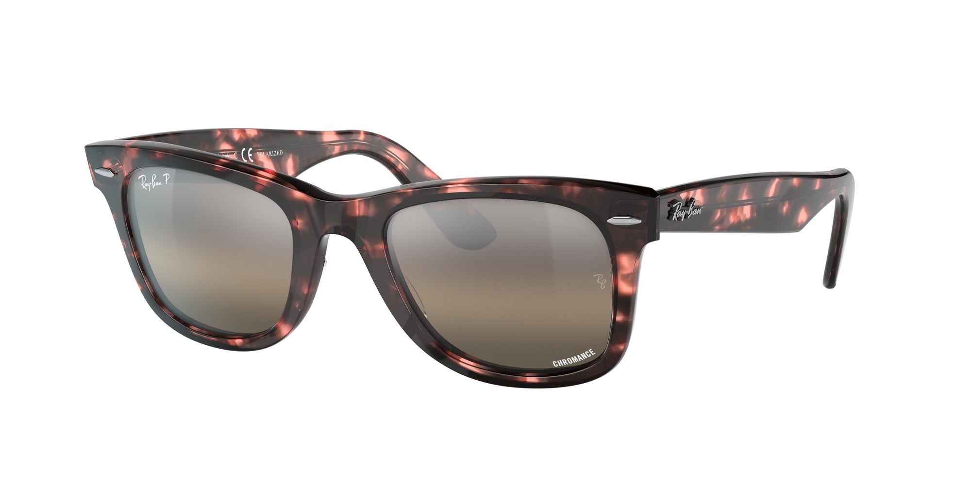 Ray - Ban Unisex Rb2140 Wayfarer 1334G3 Occhiali Da Sole Plastica Havana Grigio Squadrata Polarizzata