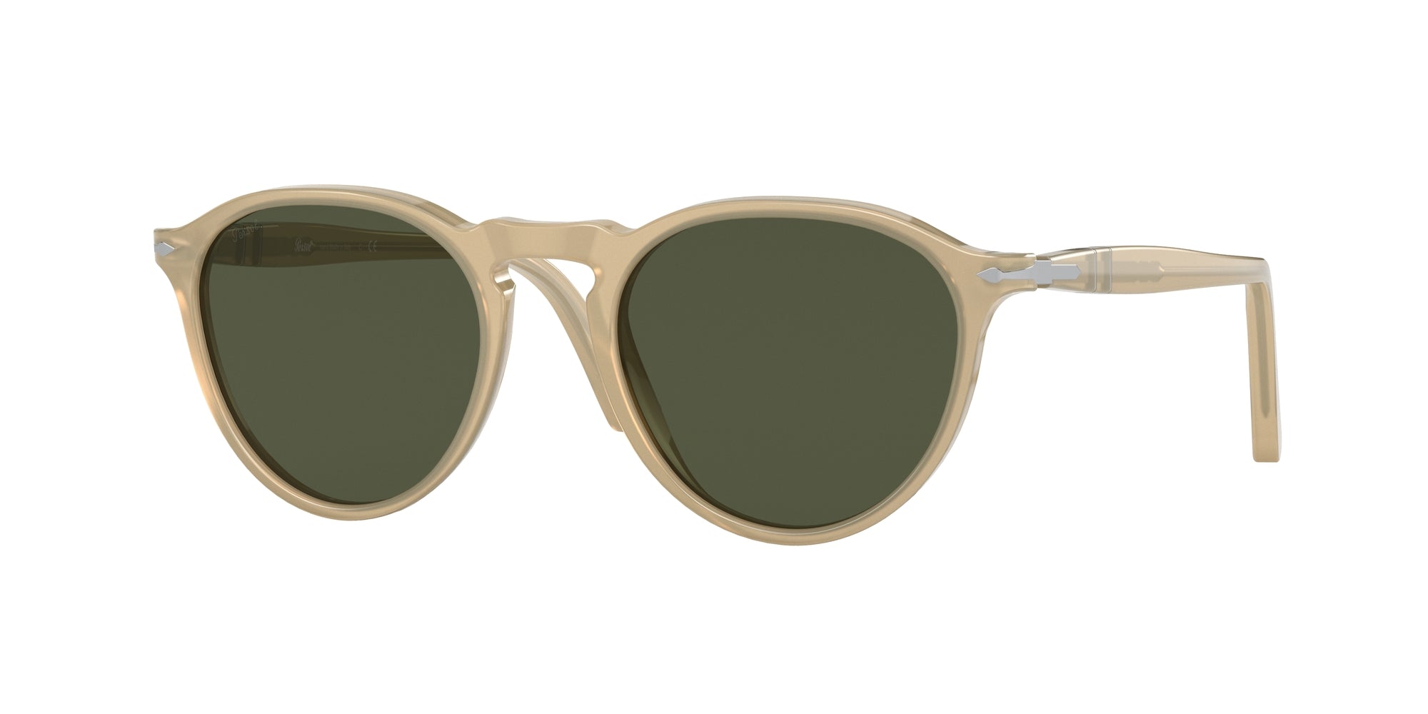 Persol Unisex Po3286S  116931 Occhiali Da Sole Acetato Marrone Verde Pantos Normale