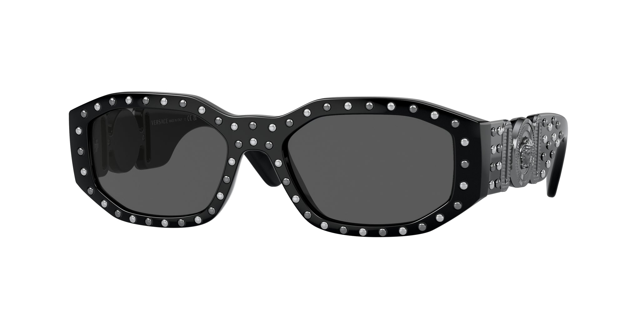 Versace Unisex Ve4361  539887 Occhiali Da Sole Nylon Nero Grigio Geometrica Normale