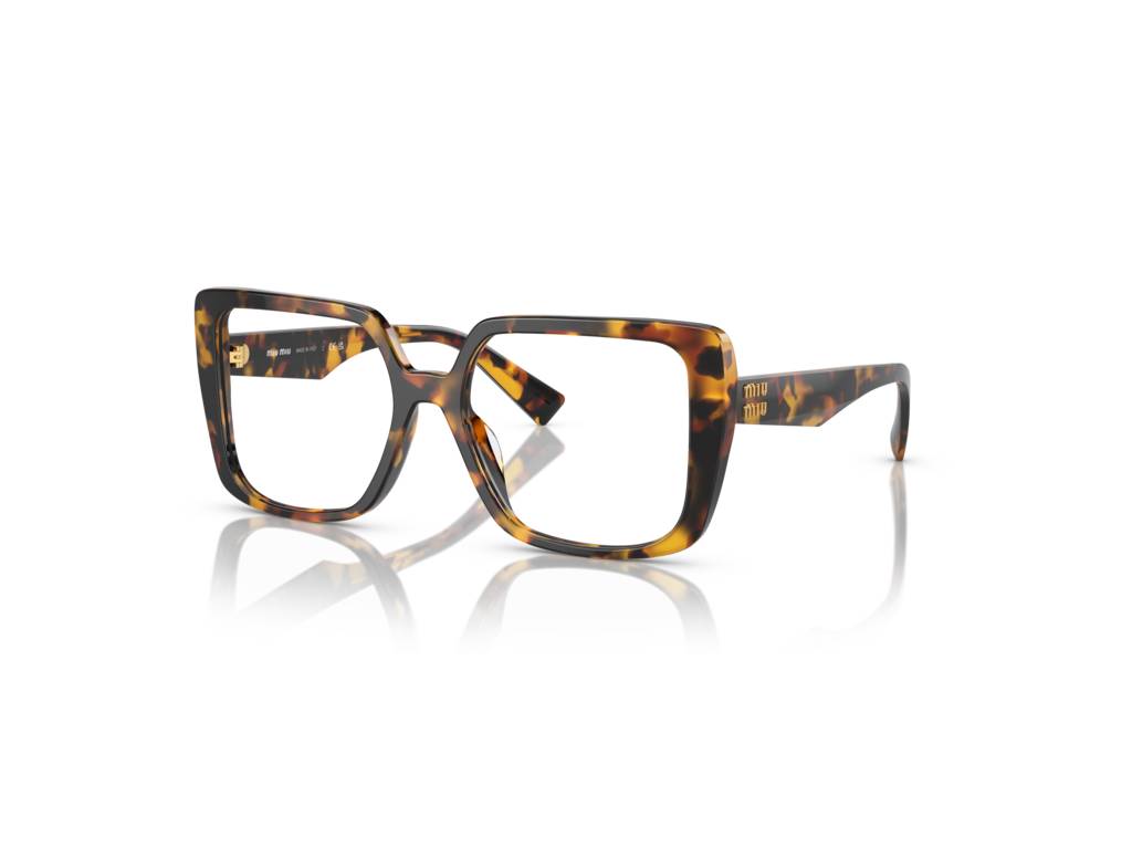 Miu Miu Donna Mu 06Vv  Vau1O1 Montature Da Vista Acetato Tartaruga Trasparente Squadrata Normale
