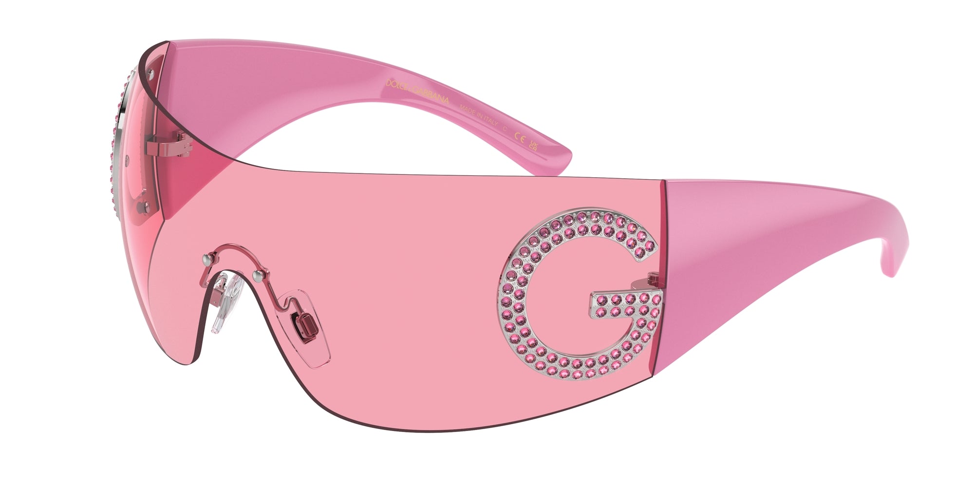 Dolce & Gabbana Donna Dg2298B  05/84 Occhiali Da Sole Metallo Rosa Rosa Pillow Normale