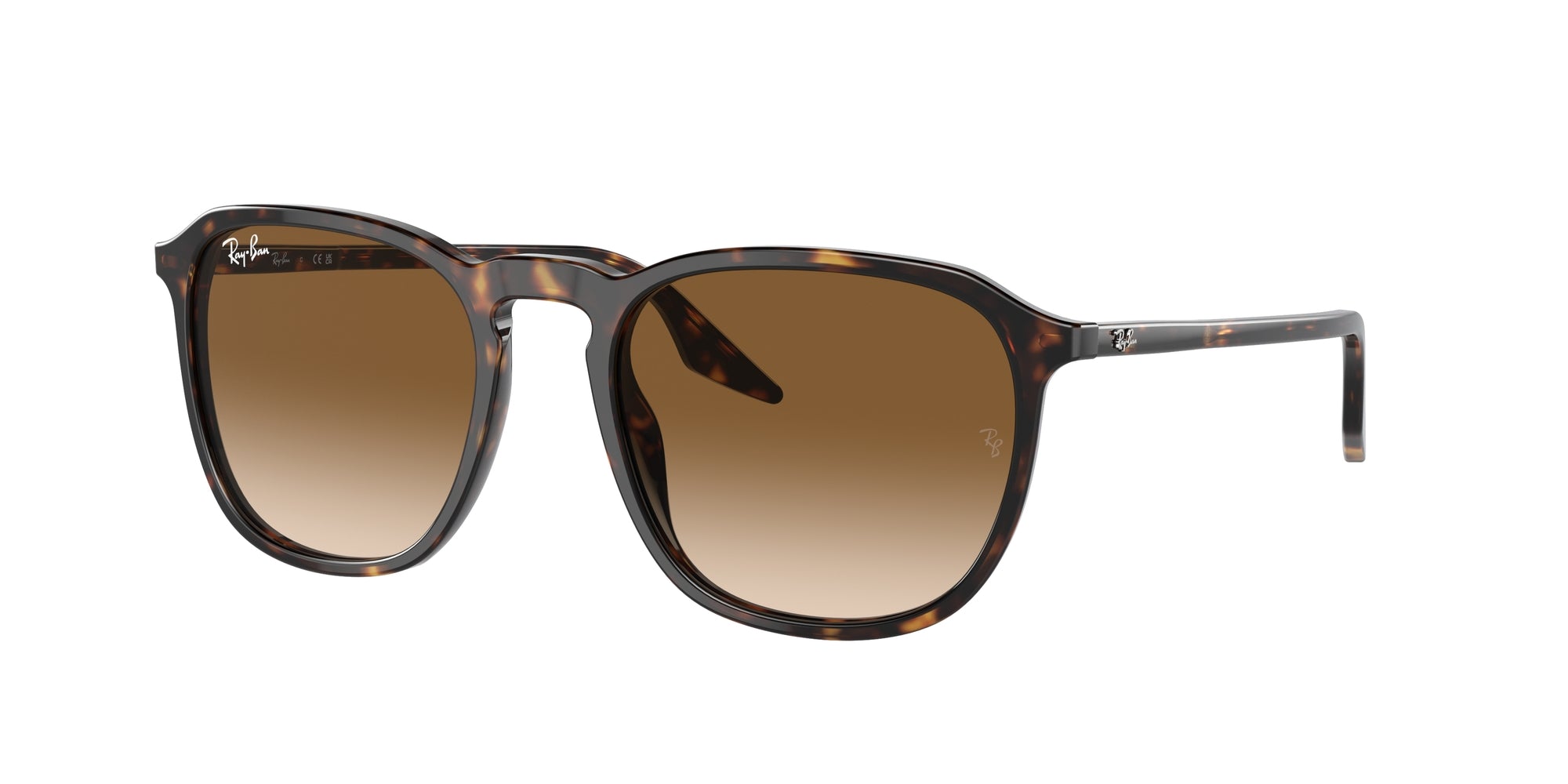 Ray - Ban Unisex Rb2203  902/51 Occhiali Da Sole Acetato Tartaruga Marrone Squadrata Normale Sfumato