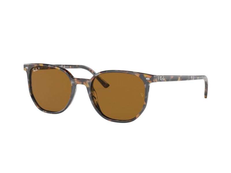 Ray - Ban Unisex Rb2197 Elliot 135757 Occhiali Da Sole Plastica Havana Marrone Squadrata Polarizzata