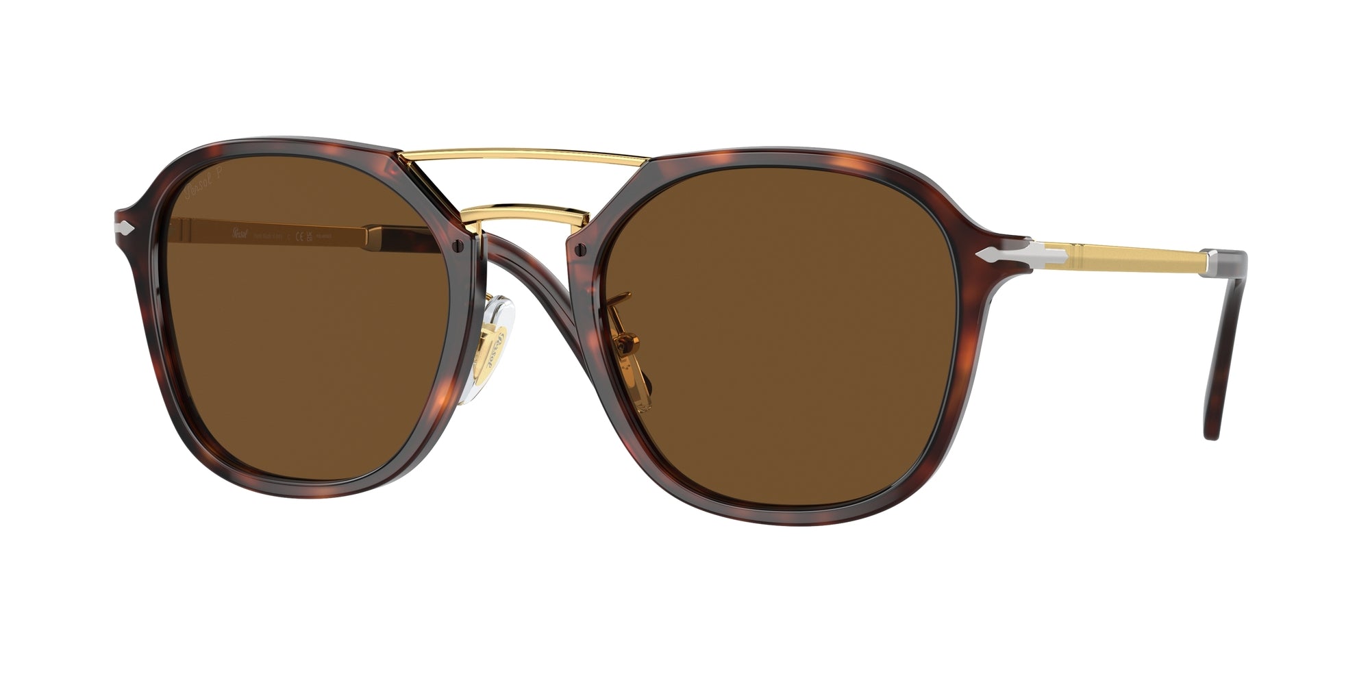 Persol Unisex Po3352S  24/57 Occhiali Da Sole Acetato Tartaruga Marrone Squadrata Polarizzata