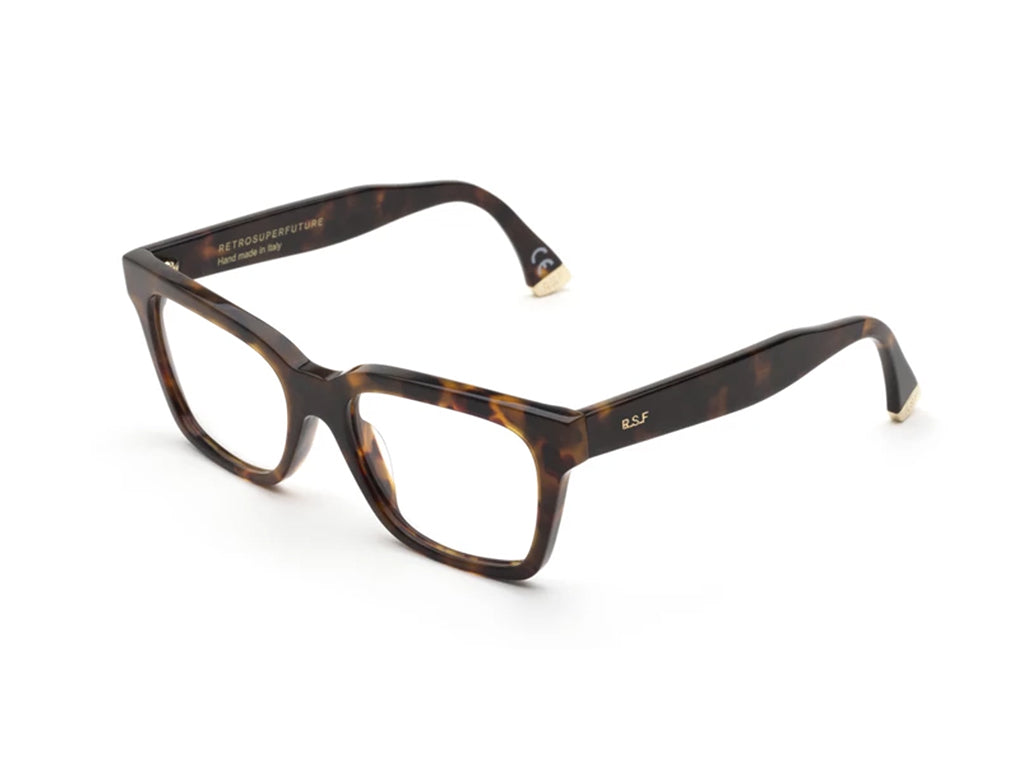 Retrosuperfuture Unisex Zcr America Optical Classic Havana Montature Da Vista Acetato Havana  Squadrata