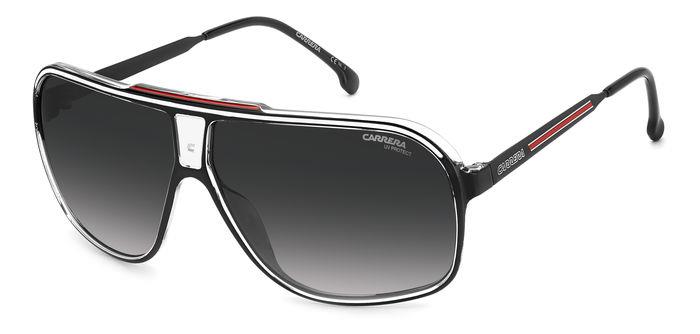 Carrera Uomo Grand Prix 3 Oit/9O Occhiali Da Sole Plastica Nero/Rosso Grigio Squadrata  Sfumato