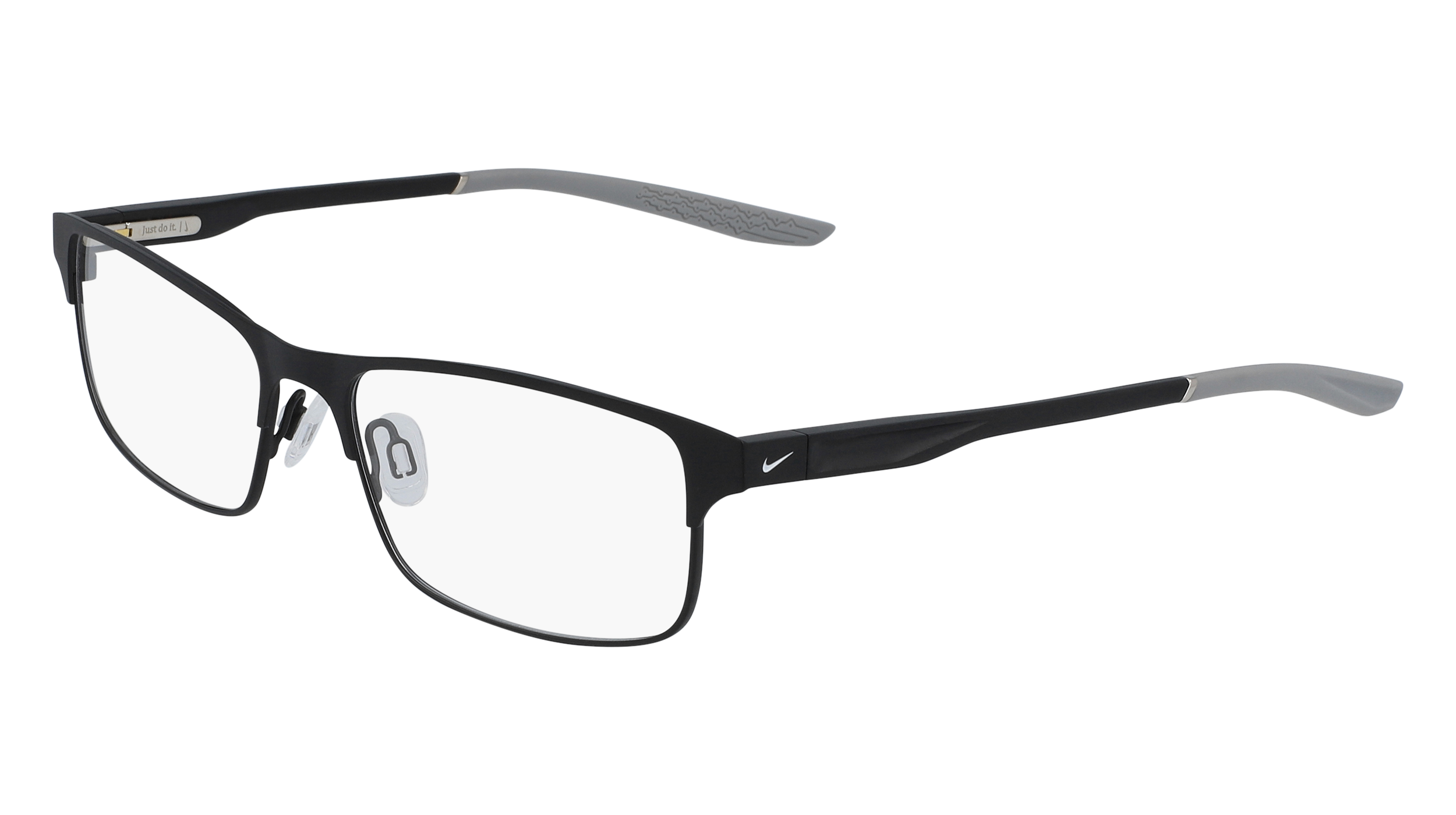Nike Unisex Nike 8046 3 Montature Da Vista Metallo Nero  Squadrata  Fotocromatiche