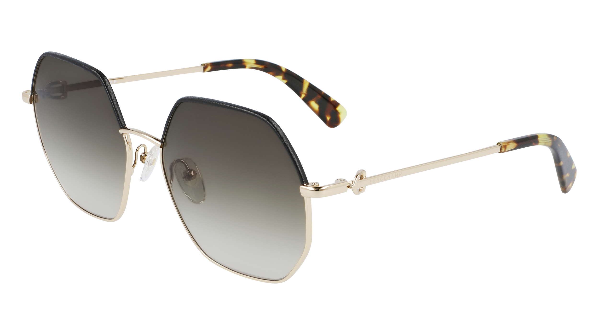 Longchamp Donna Lo140Sl 727 Occhiali Da Sole Metallo Oro Grigio Geometrica Fotocromatiche