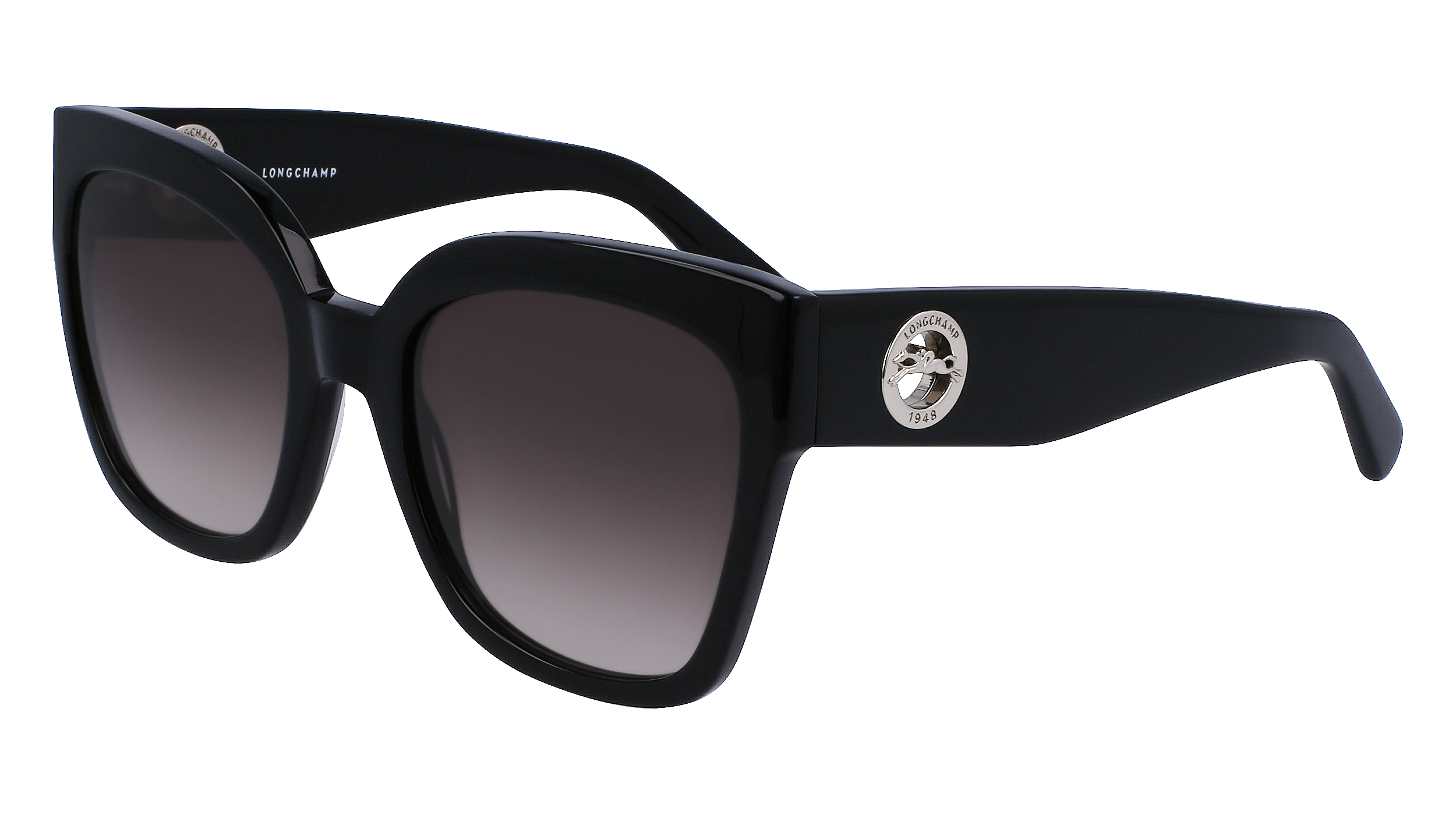 Longchamp Donna Lo717S 1 Occhiali Da Sole Acetato Nero Grigio Squadrata Normale Fotocromatiche