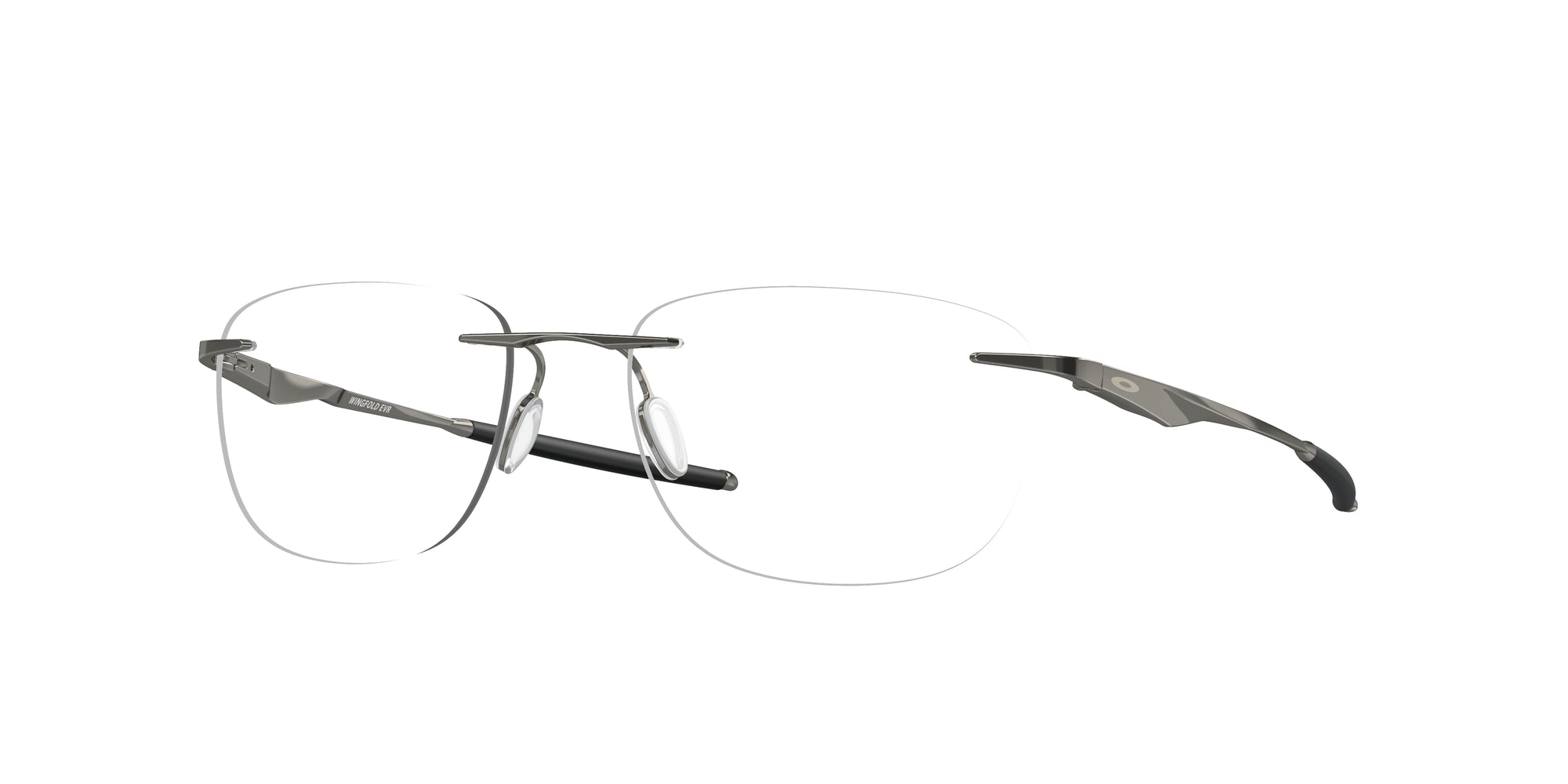 Oakley Uomo Ox5118 Wingfold Evr 511803 Montature Da Vista Titanio Grigio Trasparente Squadrata Normale