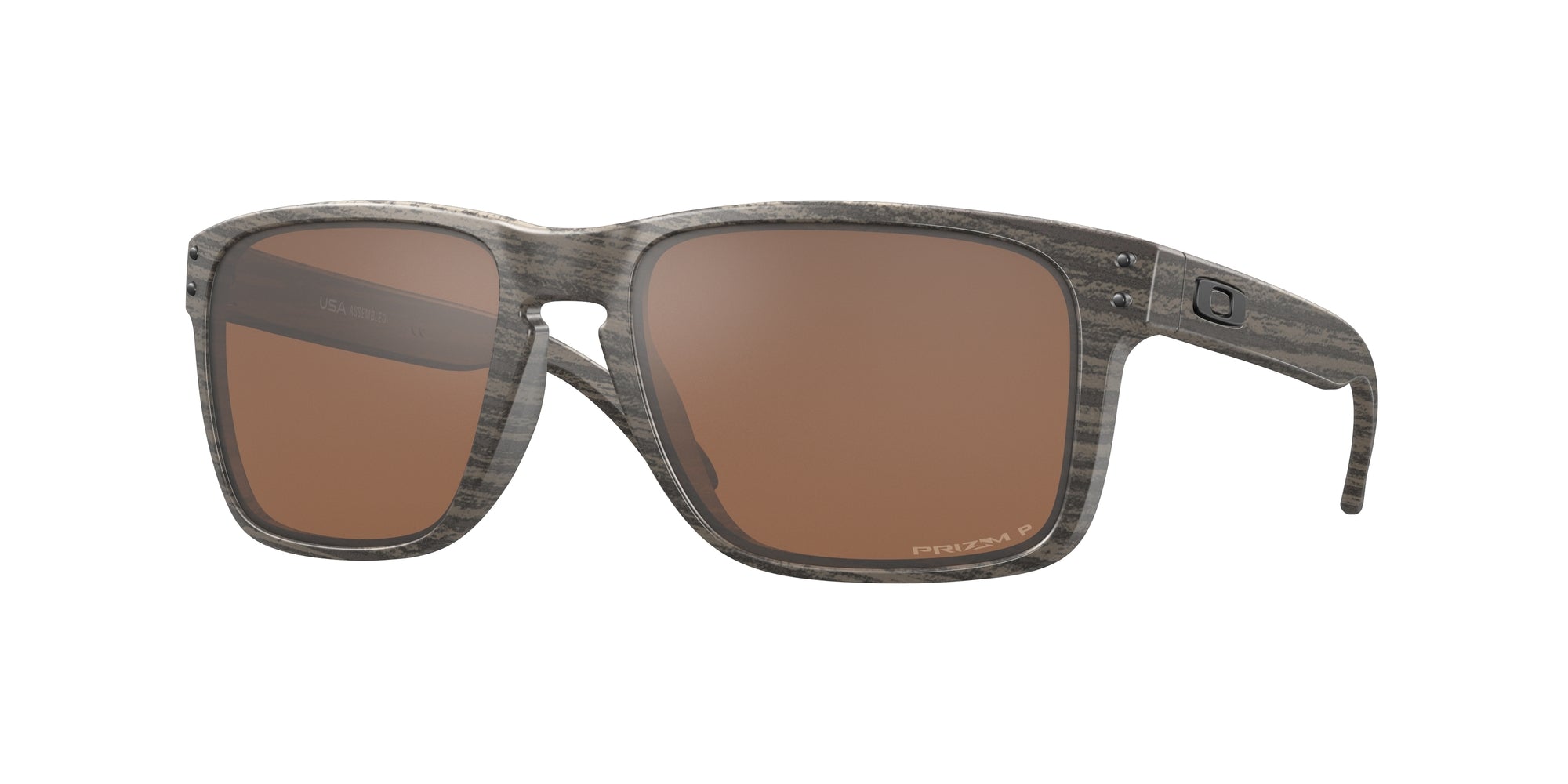 Oakley Uomo Oo9417 Holbrook Xl 941706 Occhiali Da Sole O_Matter Grigio Marrone Squadrata Polarizzata Prizm