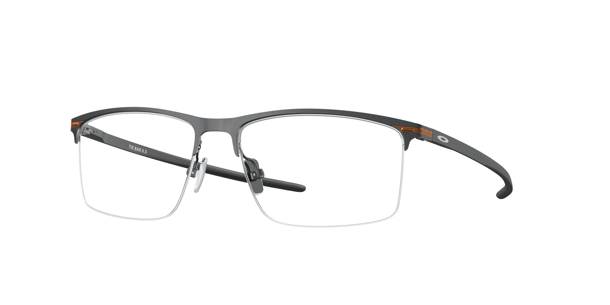 Oakley Uomo Ox5140 Tie Bar 0.5 514003 Montature Da Vista Titanio Grigio  Squadrata