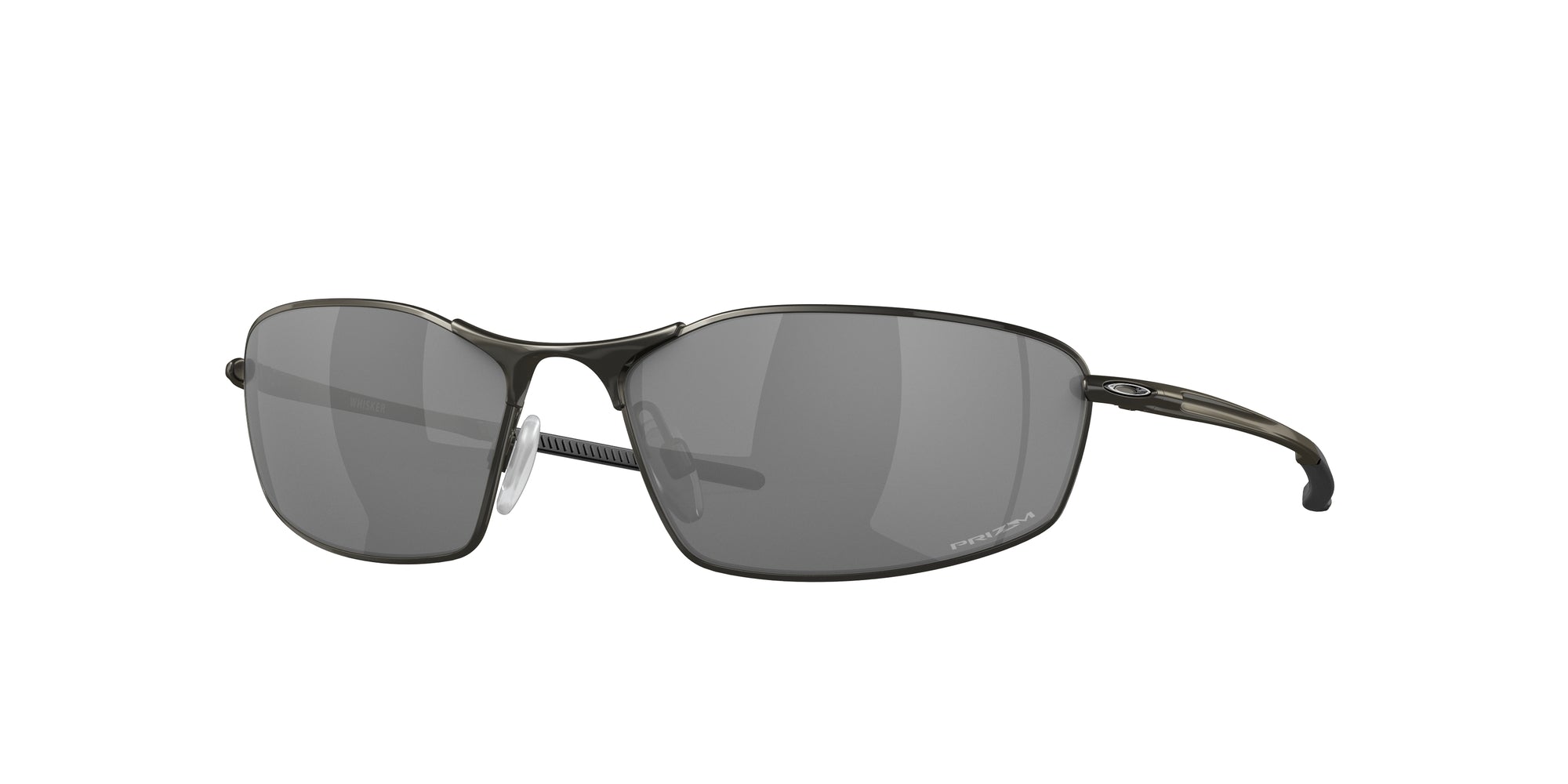 Oakley Uomo Oo4141 Whisker 414101 Occhiali Da Sole Metallo Nero Grigio Rotonda Normale Prizm